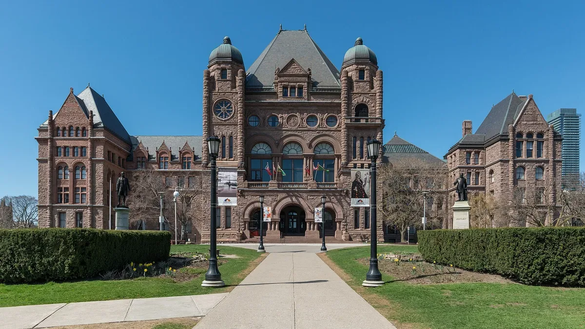 South facade of the Ontario Legislative Building at Queen's Park, Toronto